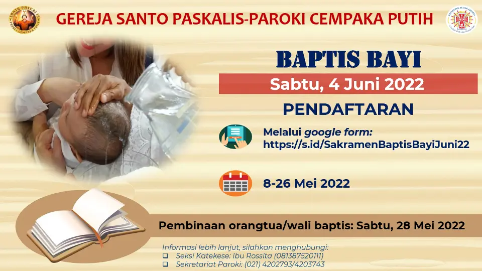 Baptis Bayi 4 Juni 2022