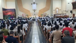 Misa Kamis Putih di Gereja Santo Paskalis Paroki Cempaka Putih