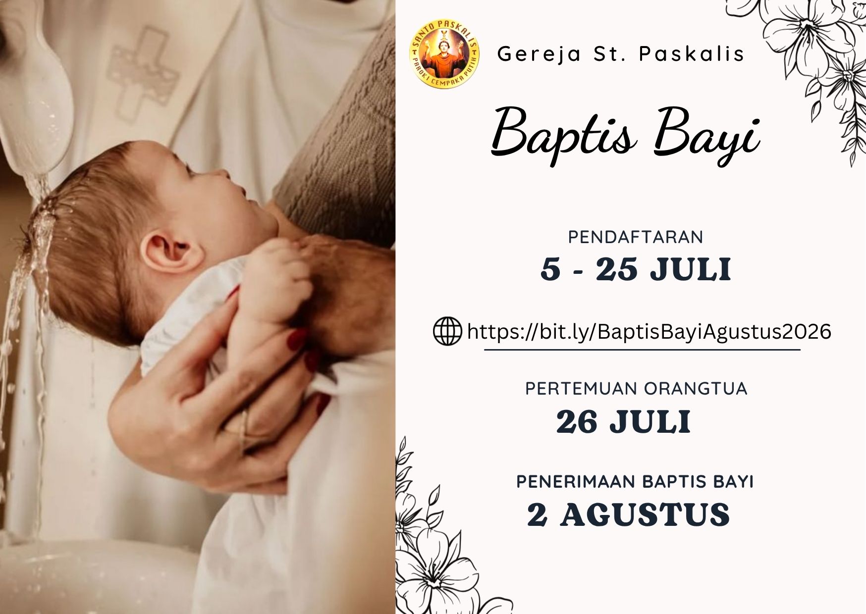 Baptis Bayi Agustus 2026