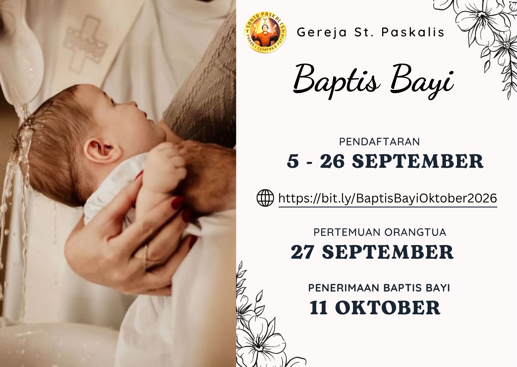 Baptis bayi 11 Oktober