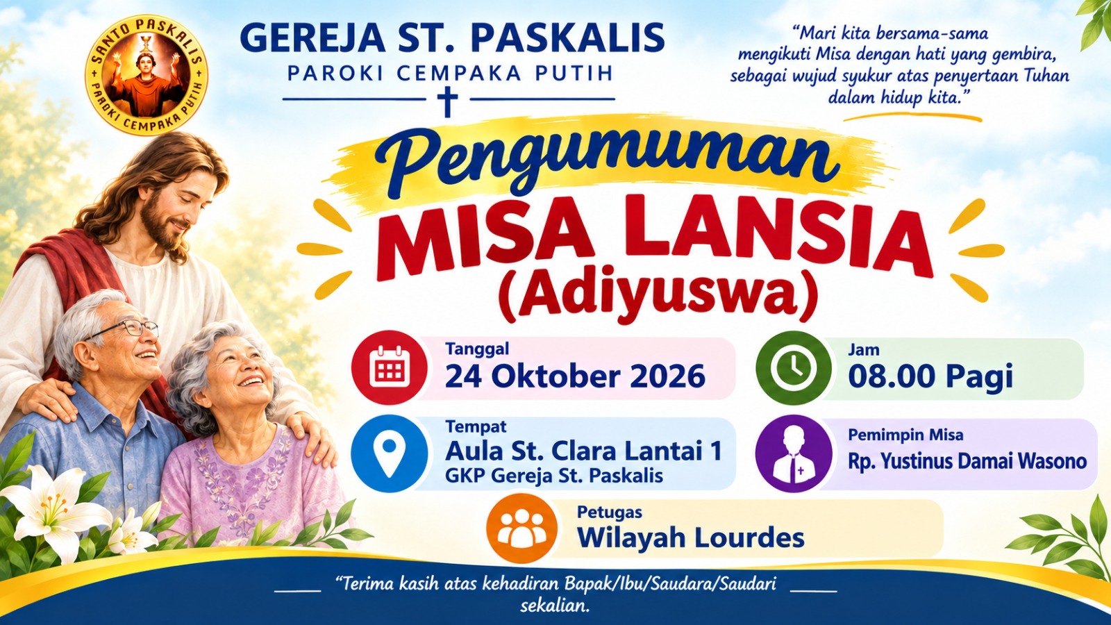 Misa Lansia 24 Oktober landscape